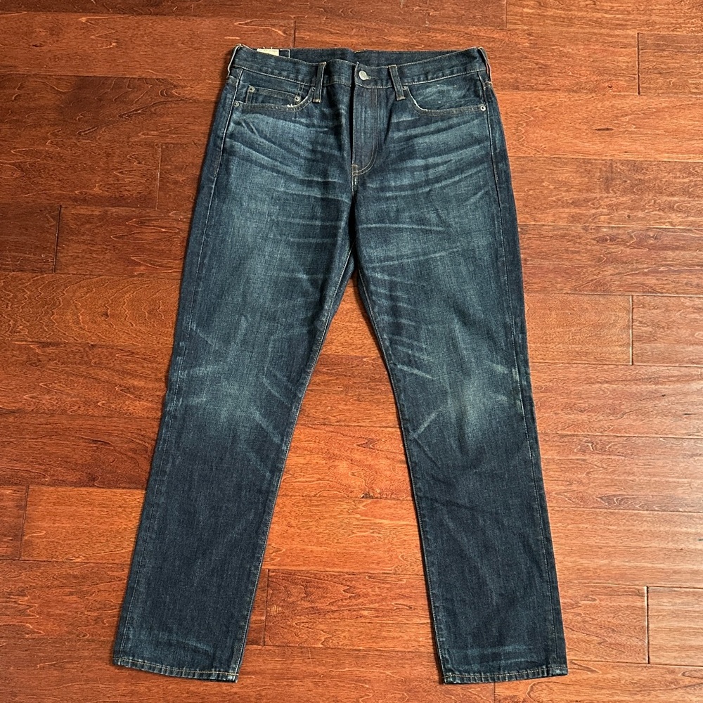 J. Crew Men’s Slim Straight Dark Blue Jeans